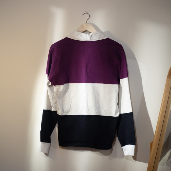 Champion Polo Shirt with Stripe Pattern. Size M. - Picture 2 of 2